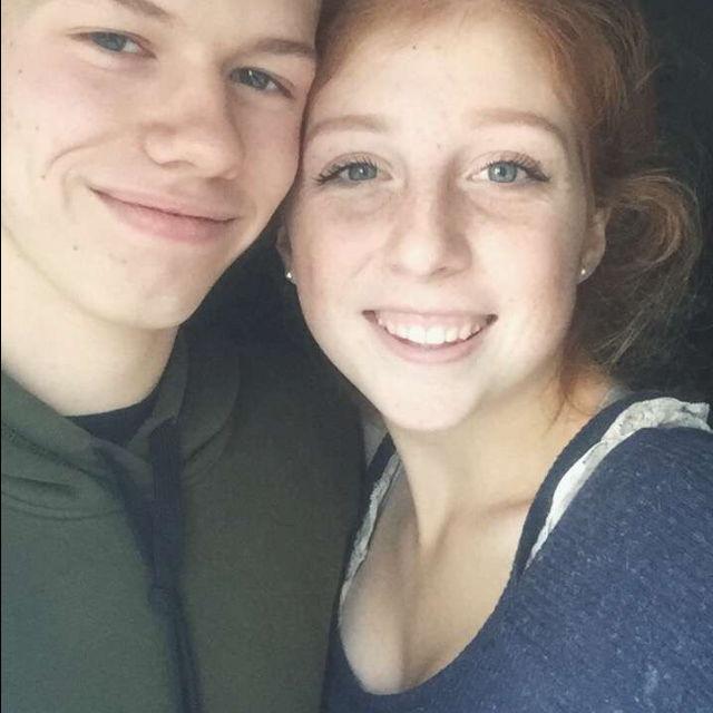 the first picture we ever took together! lil babies!