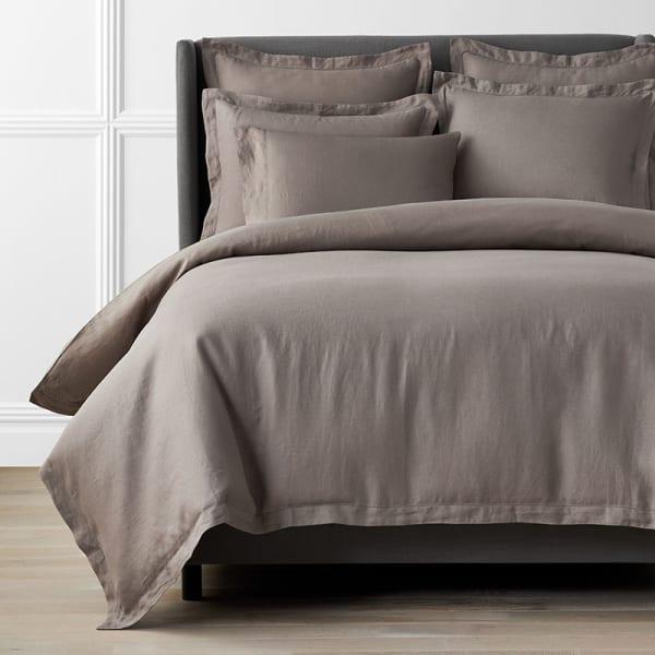 Legends Hotel™ Relaxed Linen Duvet Cover: QUEEN/CINDER