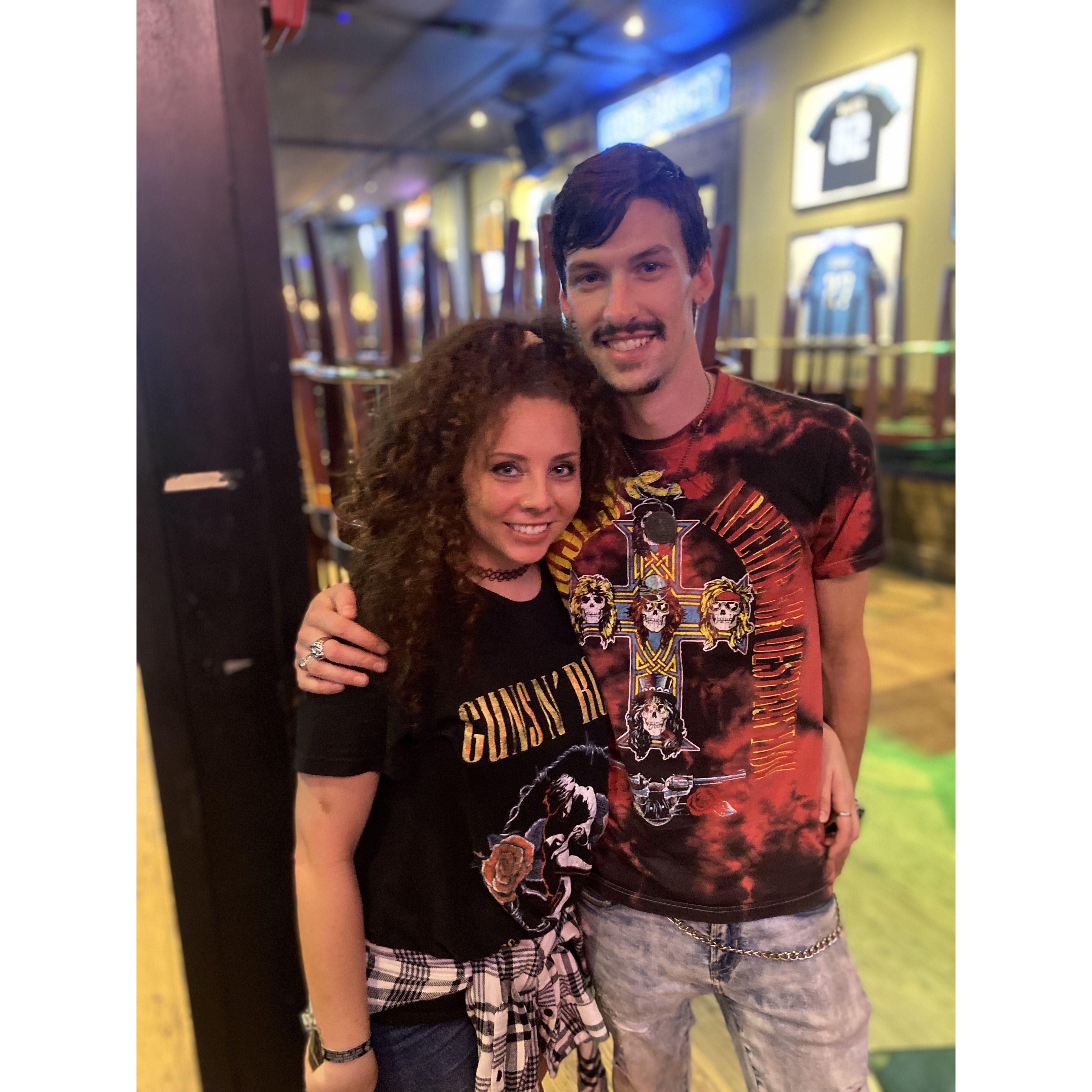 Our first photo together.