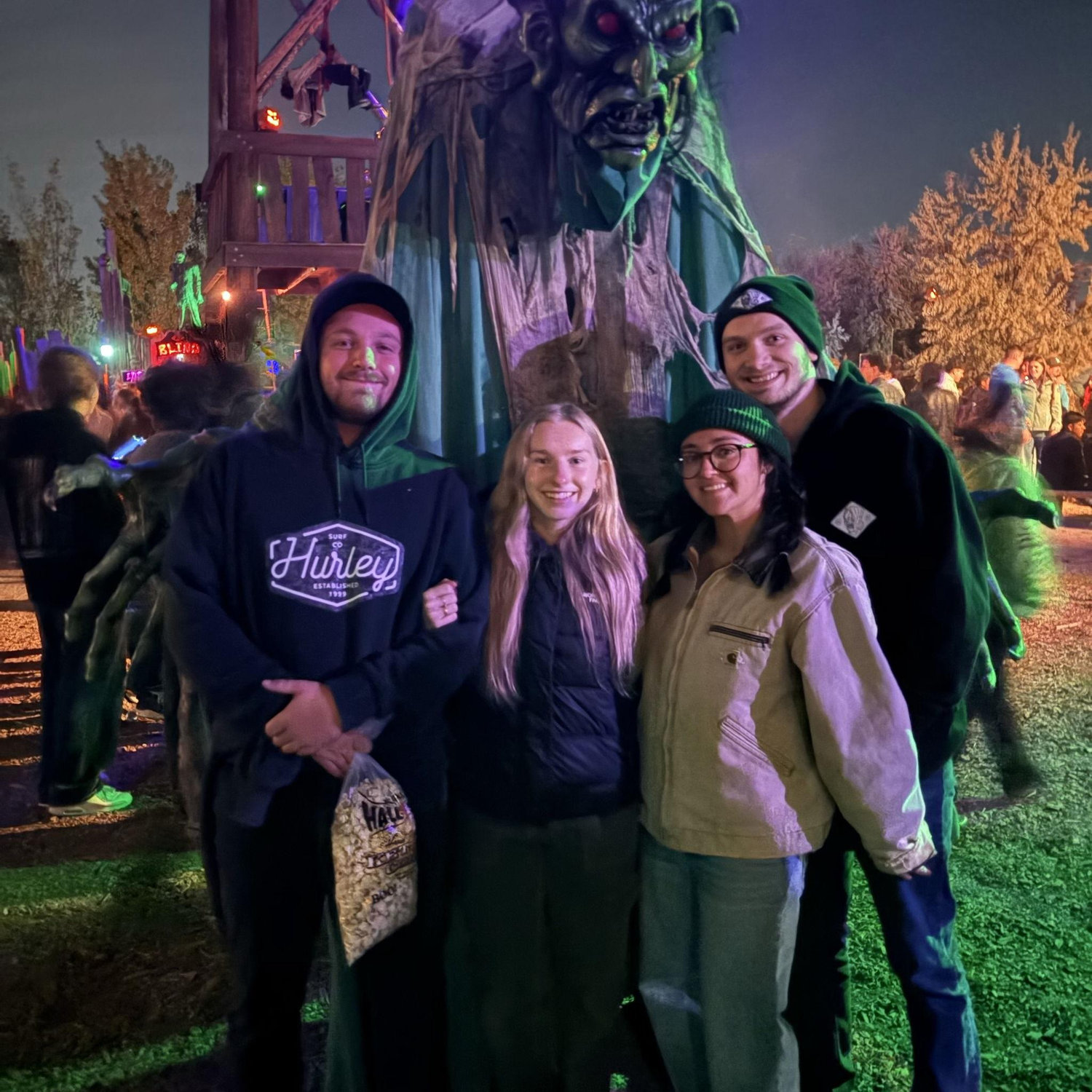 Double date at Haunted Forest