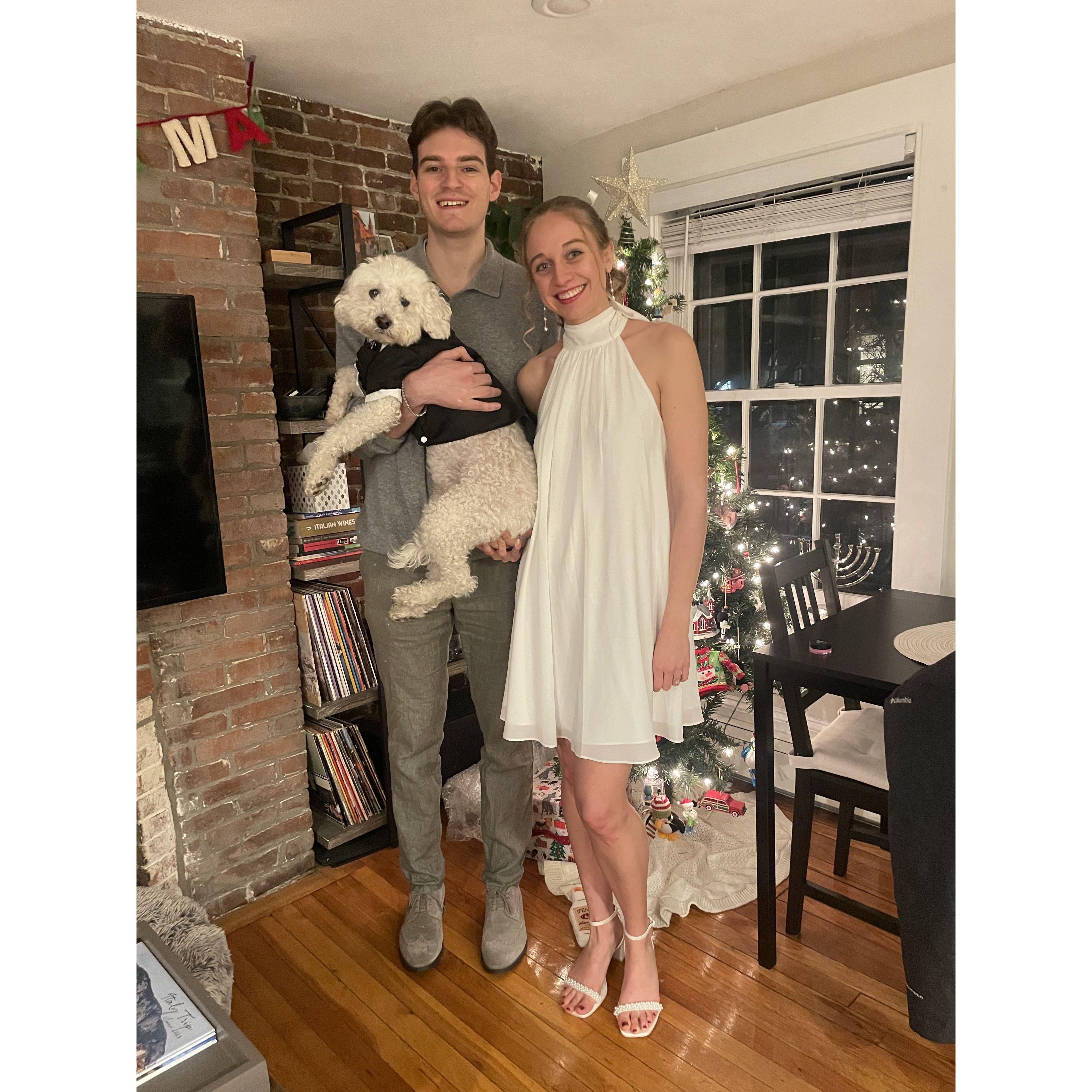 Our third Christmas together - now as fiancés!