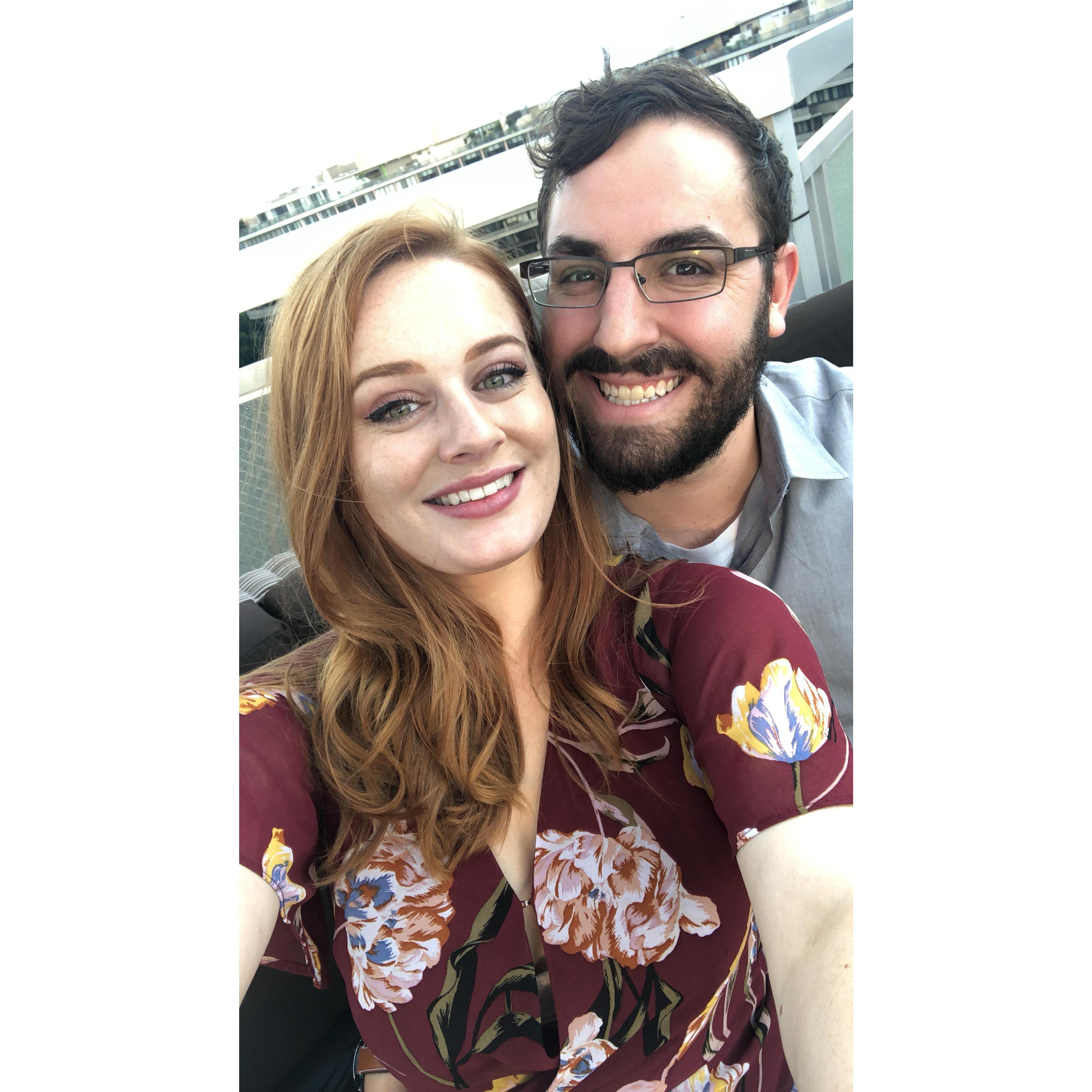 He took us on a ghost tour, I took us to The Top of the Gate for our one year anniversary.