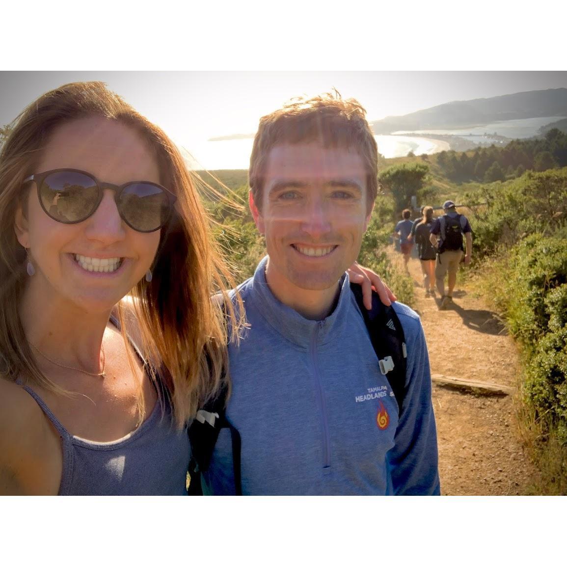 June 6 2020 - Our original wedding date. Some local friends joined us to hike from our apt to Stinson Beach (~15 miles) to honor the day we had planned to get married. It was a beautiful day.
