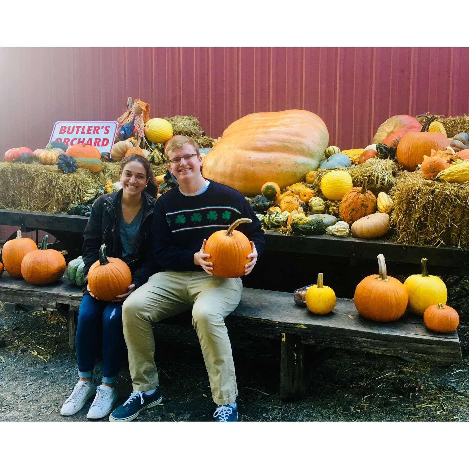 Butler's Orchard in MD, one of our first dates