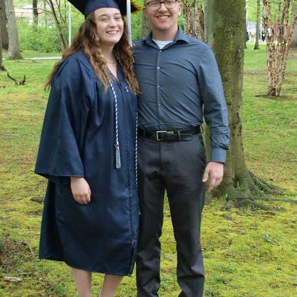 Olivia’s graduation from Penn State - they started dating in her second year, engaged right before her third!