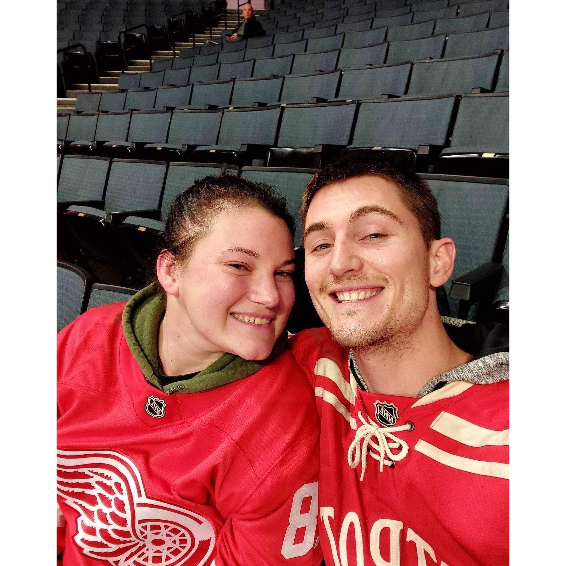 One of the hockey games we took Kloe to in 2022!