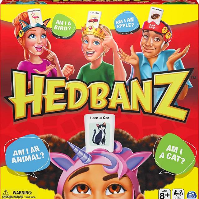 Hedbanz Picture Guessing Board Game New Edition, for Families and Kids Ages 8 and up