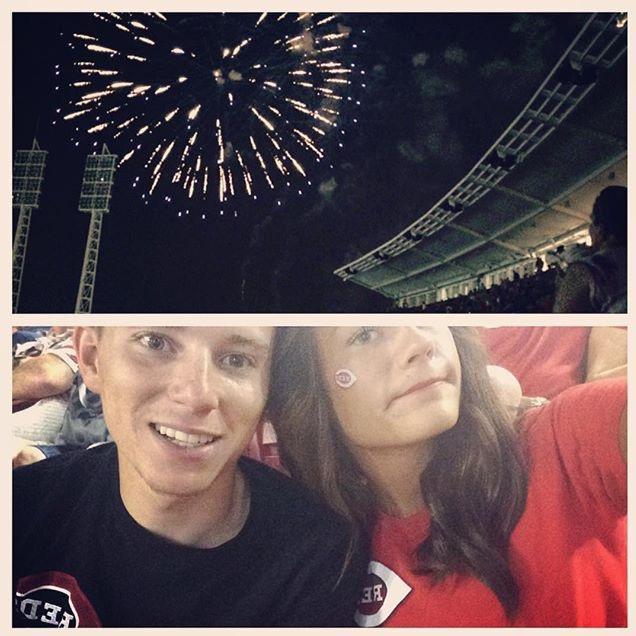 This was our second 4th of July, spent @ the Cincinnati Reds game!!