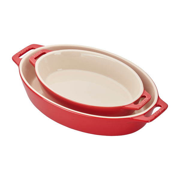 Staub Oval Stoneware Bakers, Set of 2