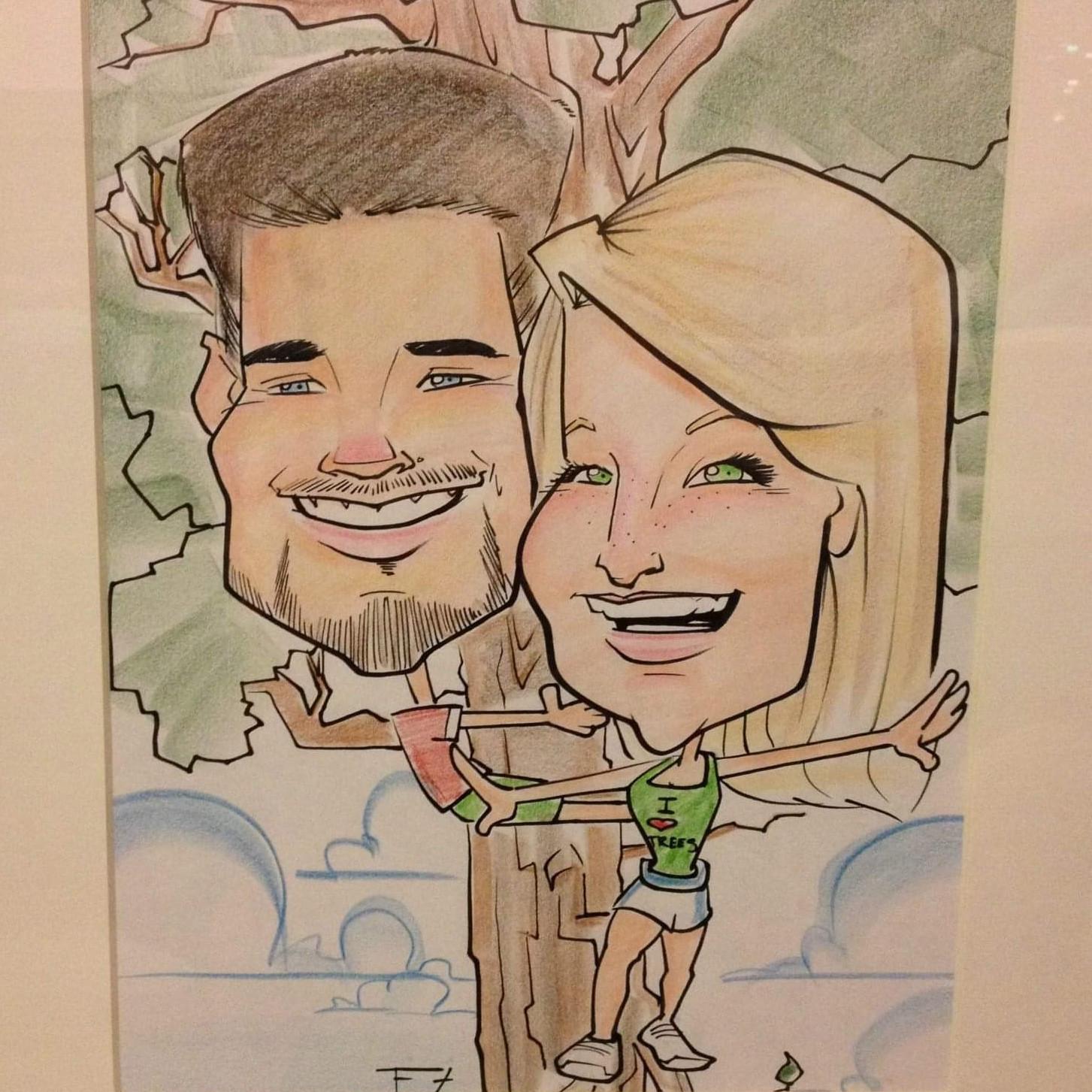 Summer 2014. Our caricature from Cedar Point