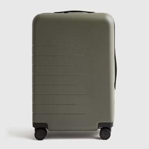 Expandable Carry-On Suitcase in Olive