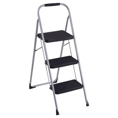 Cosco Three Step Big Step Folding Step Stool with Rubber Hand Grip