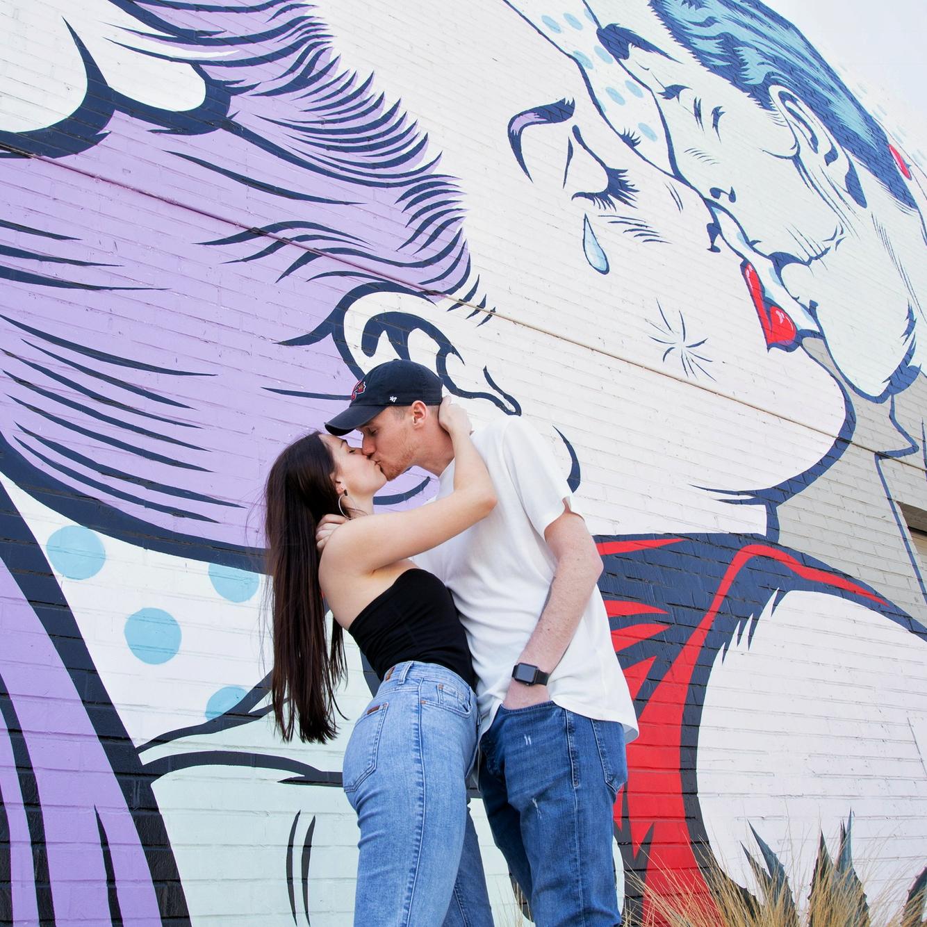 (2018) After Emily moved to LA, we did a photoshoot with our talented friend (and wedding MC), Malcolm, at our favorite mural in Echo Park
