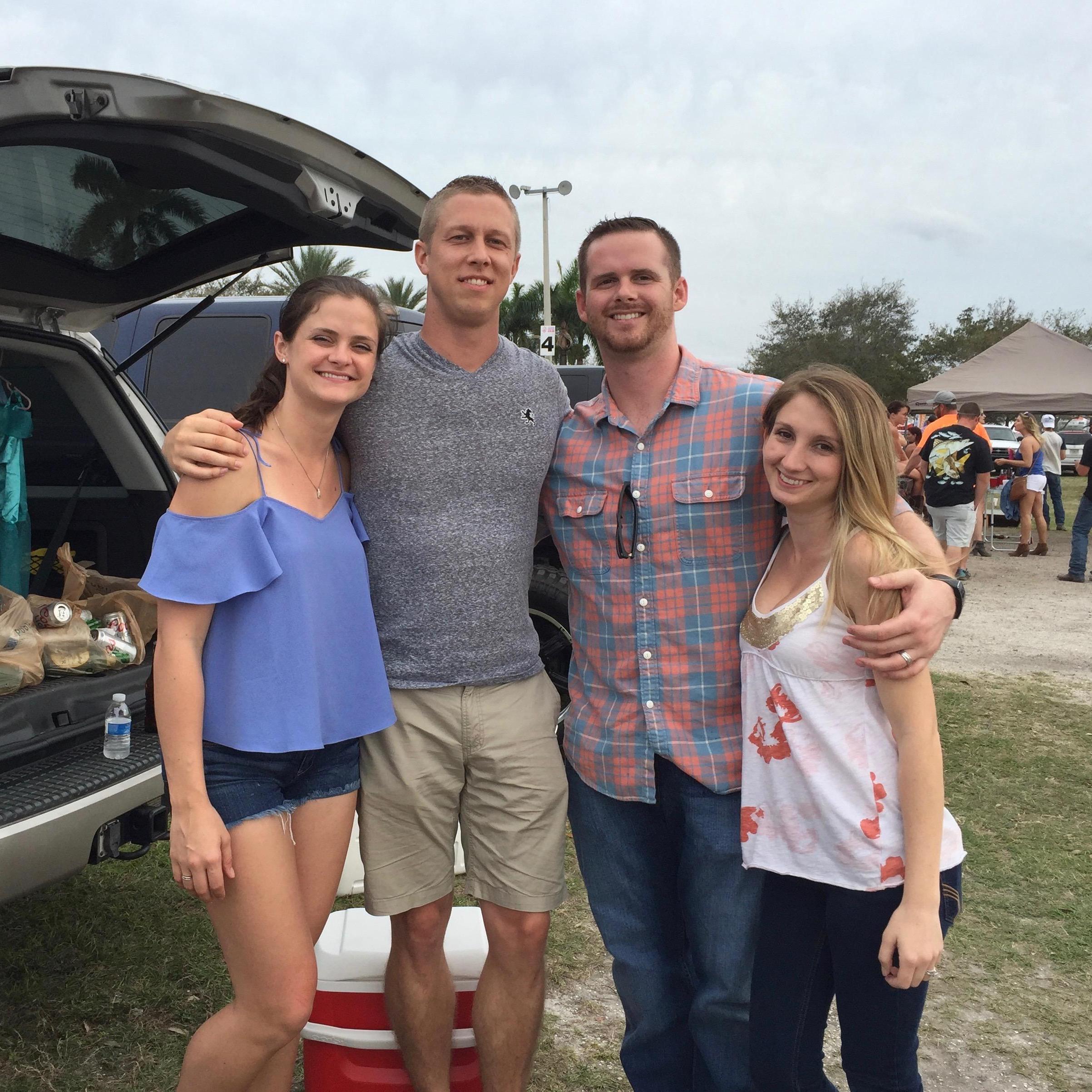 Rib Round Up (country concert/festival) with Melissa's brother, Brian, and his wife, Jenn.