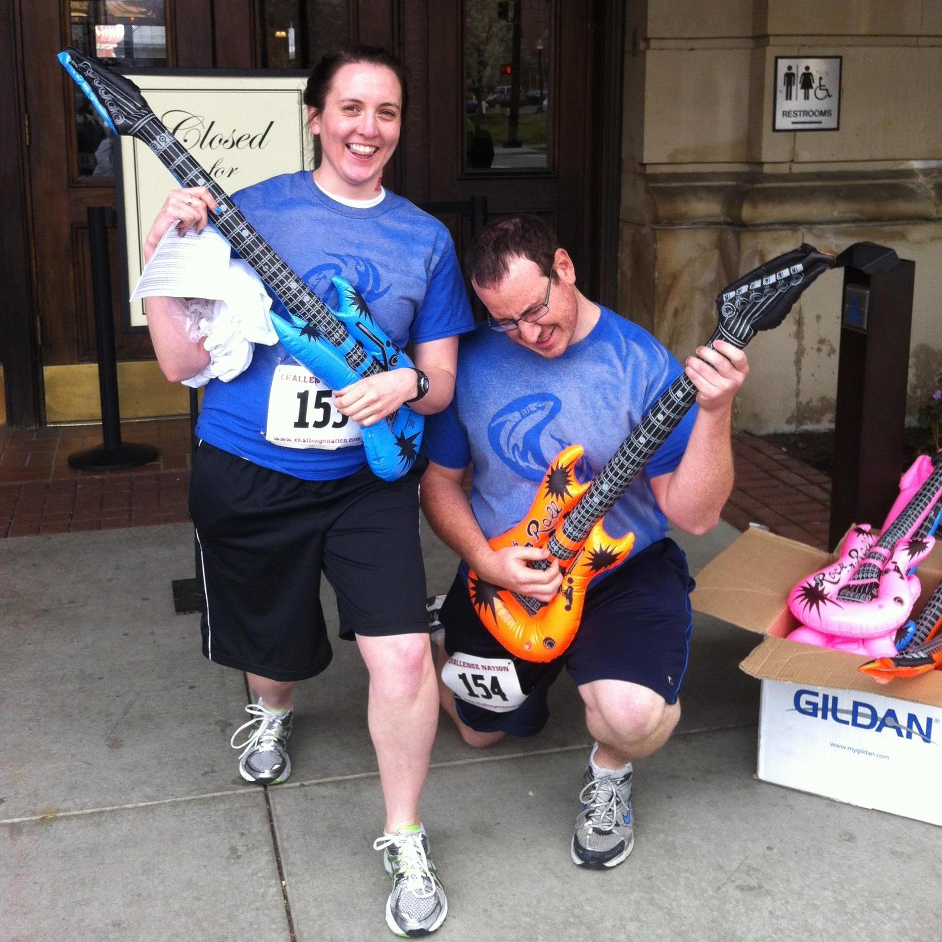 We love to do fun races together.