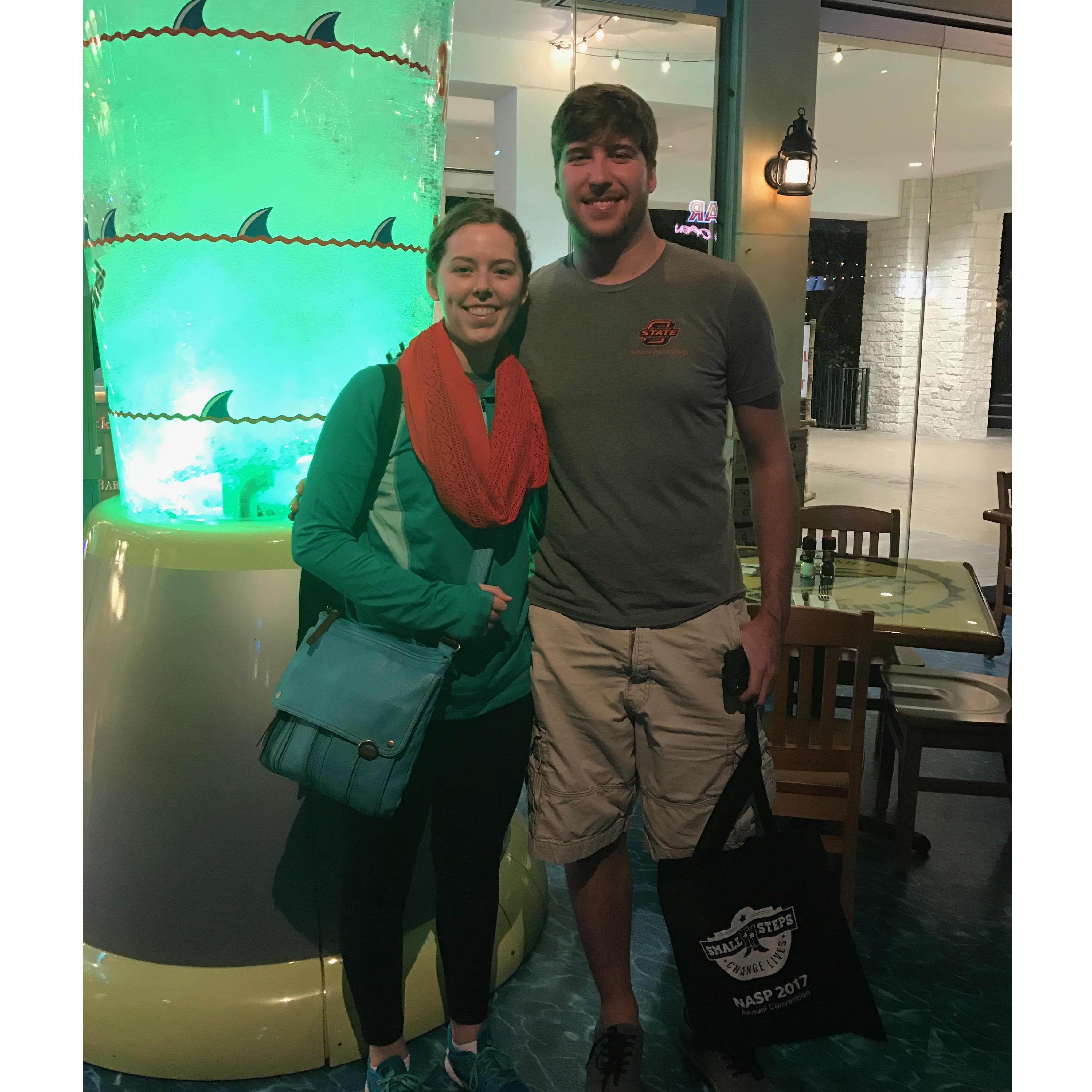 Chase and Lindsey in San Antonio, Texas for the NASP conference 2017!