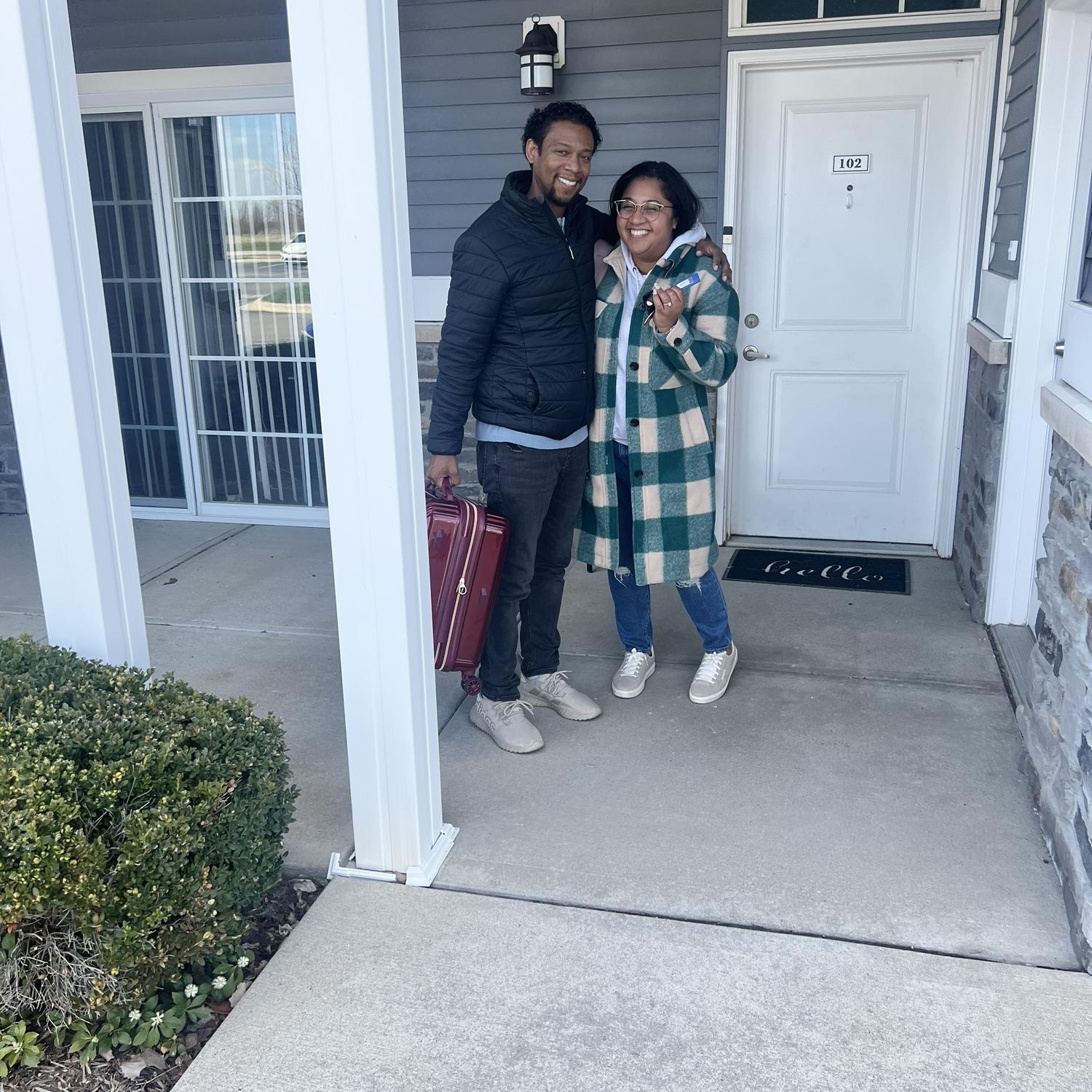 Lease signed, keys in hand.