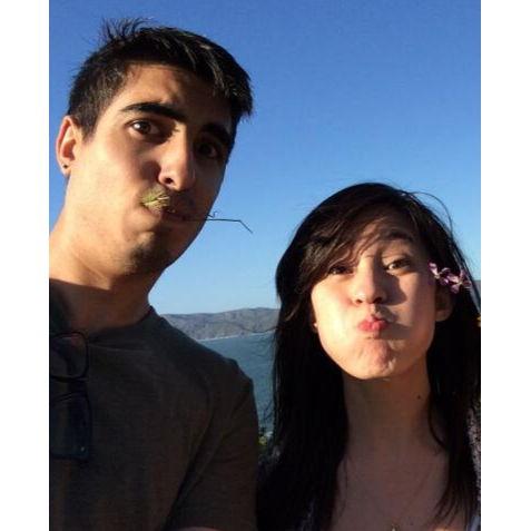 Outside the SFVA medical center where we met. This is one of the first photos we ever took together