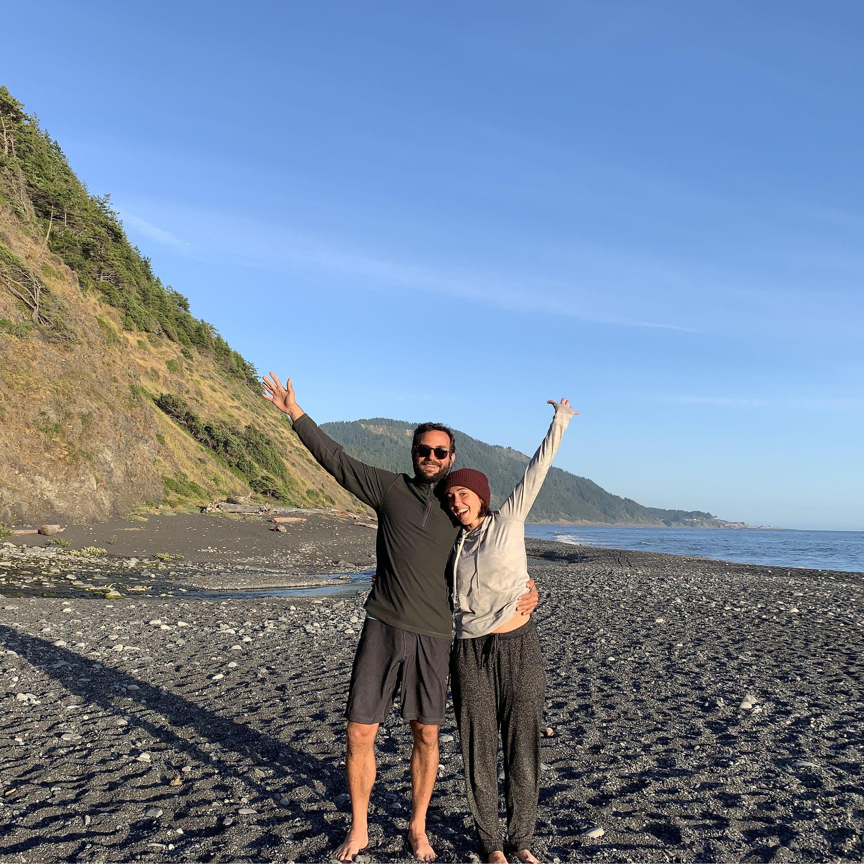 Camping on the beach