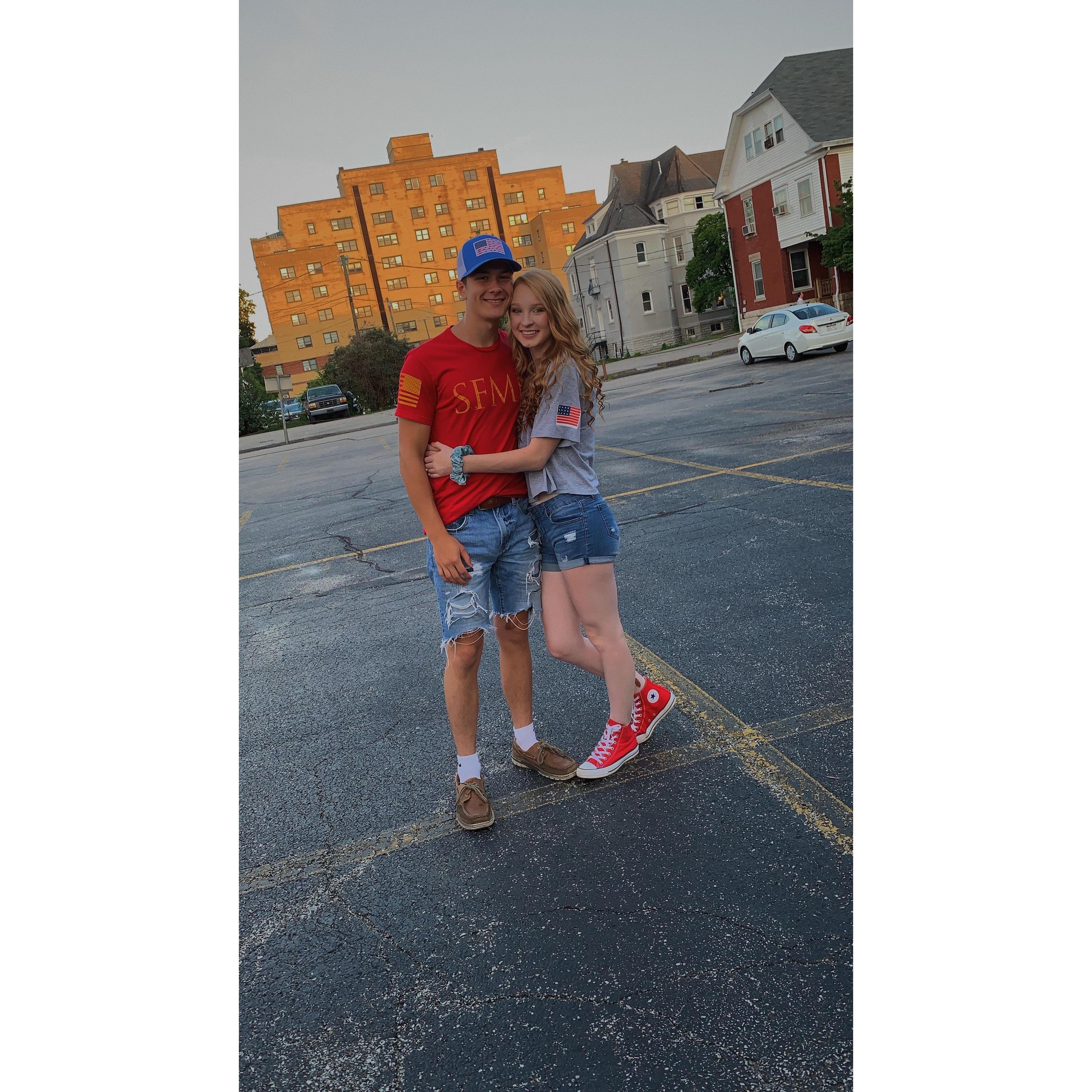 The night we started dating, July 4, 2019 !