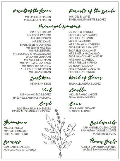 The Wedding Website of Ton Martin and Jannine Lopez