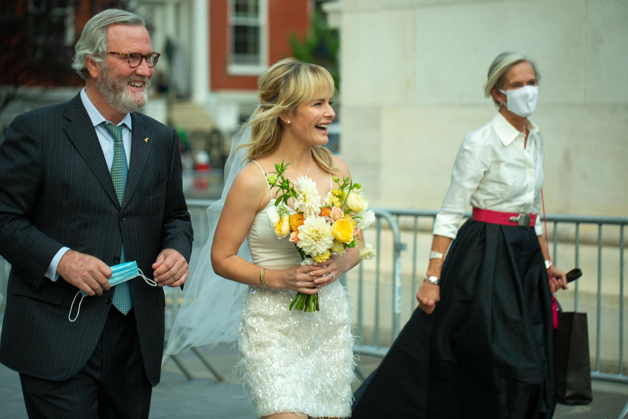 Rosie's first glimpse of the Groom! by @pbsthephotographer