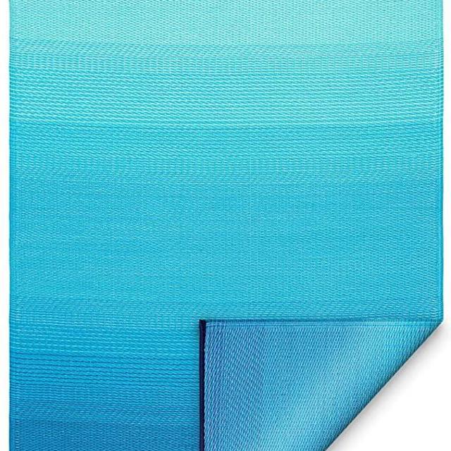 Fab Habitat Reversible Rugs | Indoor or Outdoor Use | Stain Resistant, Easy to Clean Weather Resistant Floor Mats | Big Sur - Teal, 6' x 9'