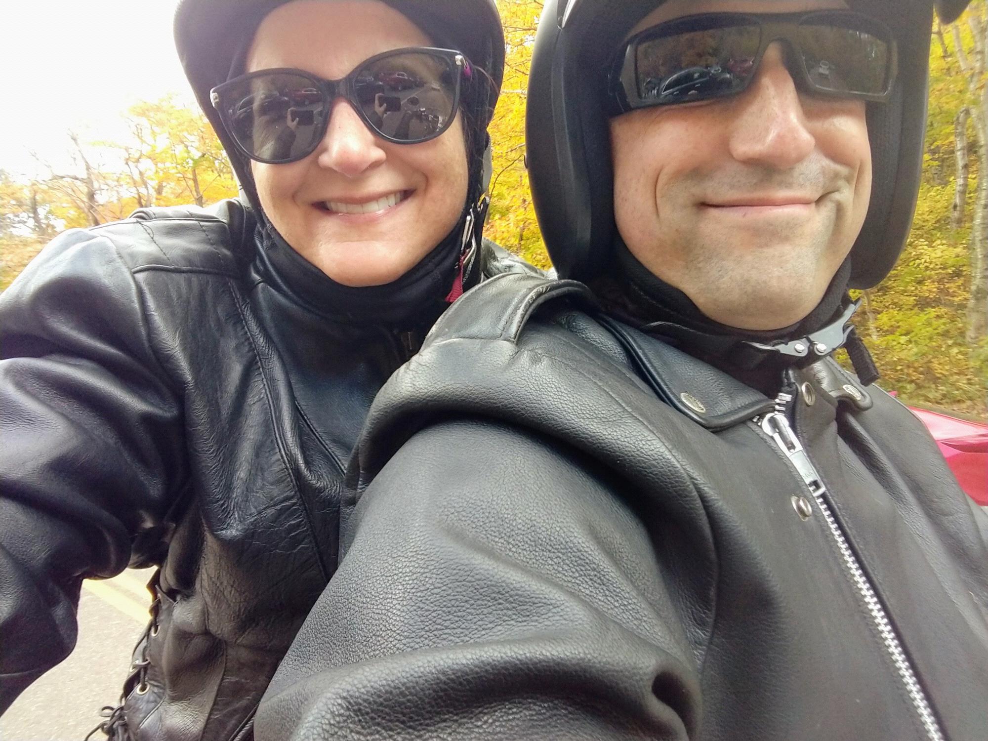 Fall ride though Smugglers Notch and Stowe.  Riding became a great social distancing past time.
