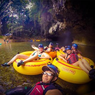 Jungle River Cave Tubing & Zipline Combo Tour for 2 - Cayo, Belize