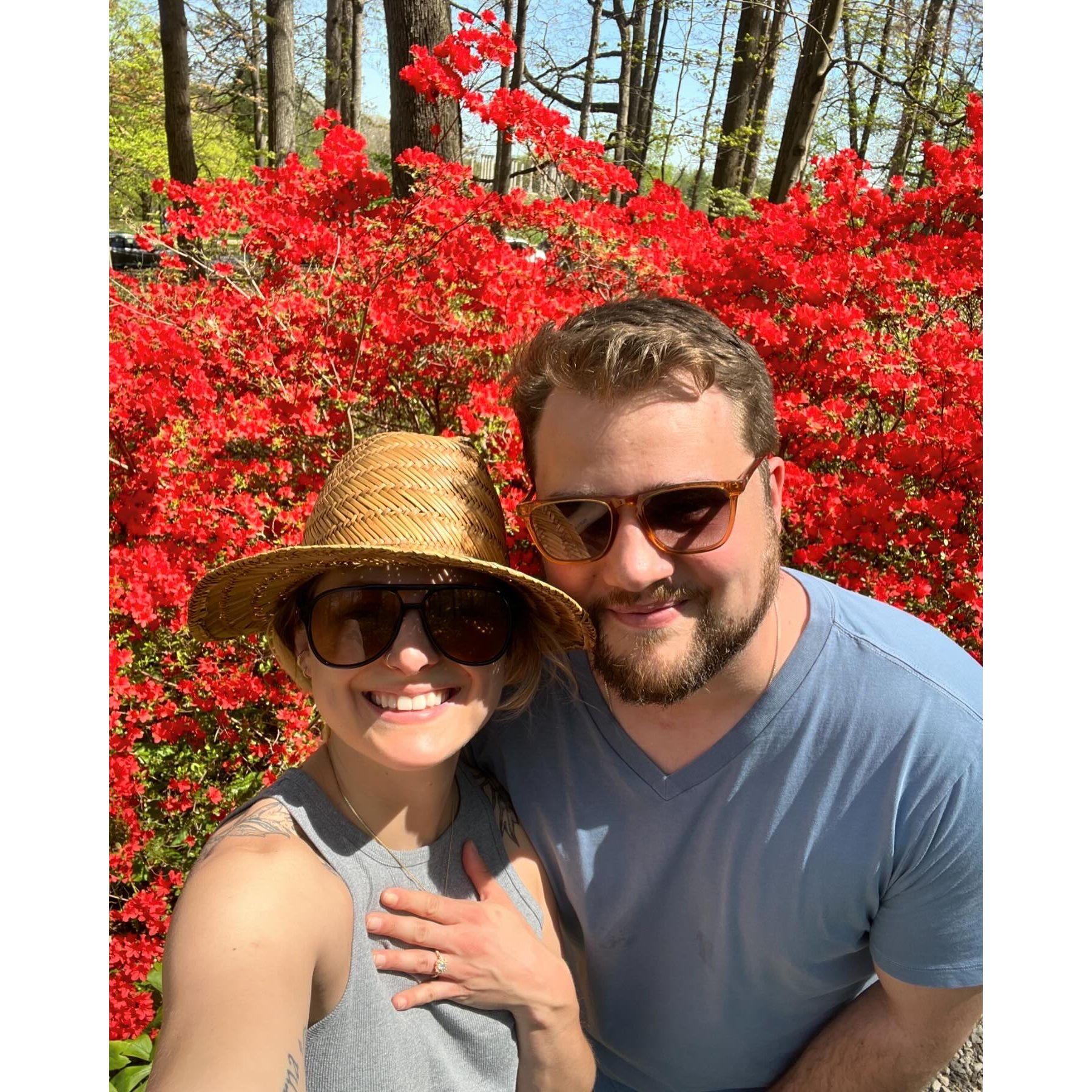 Engaged on Morna's birthday! 💍🎂