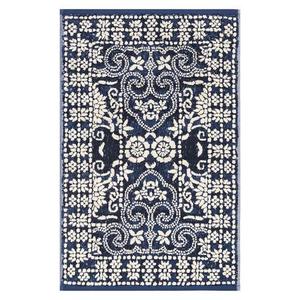 Indah Jacquard Hand Towels, Dark Blue