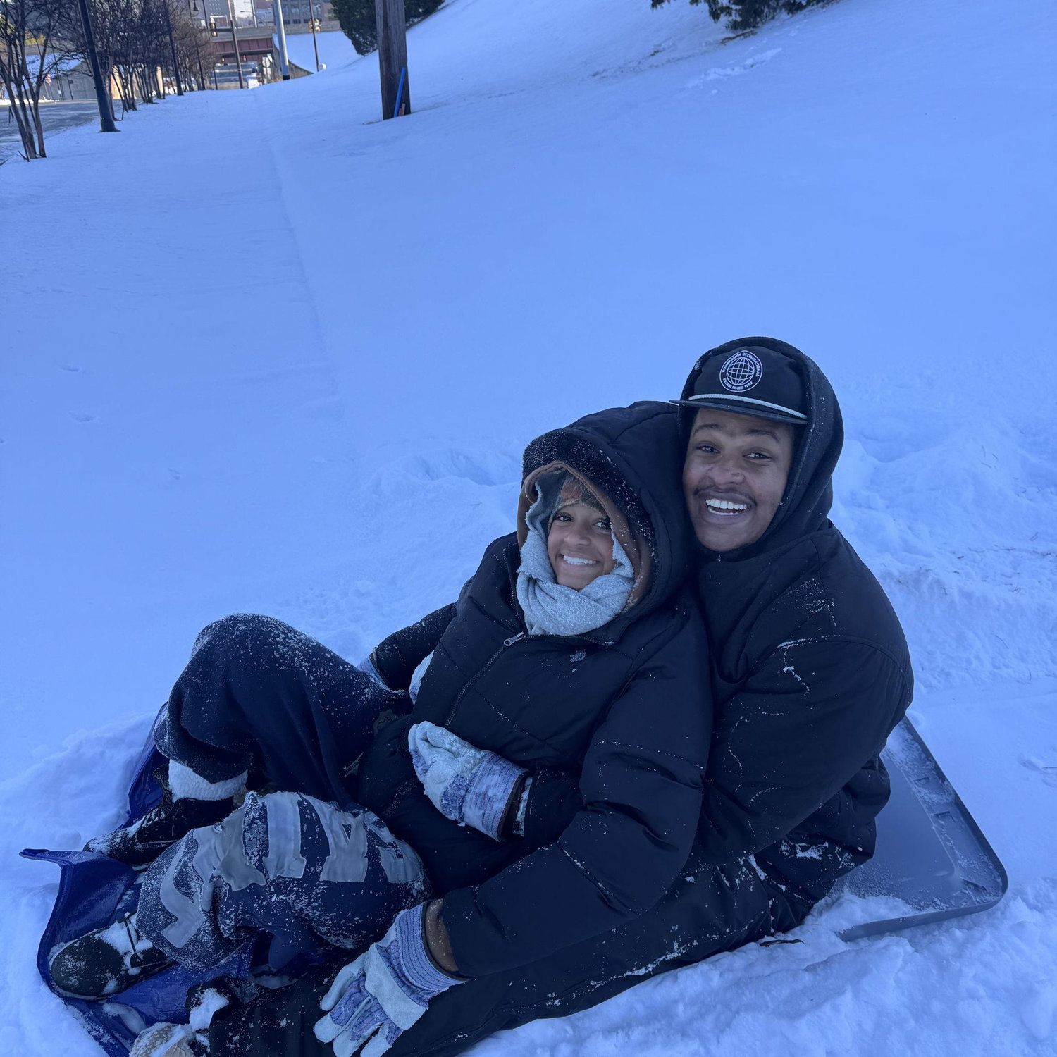 Our first snow day together