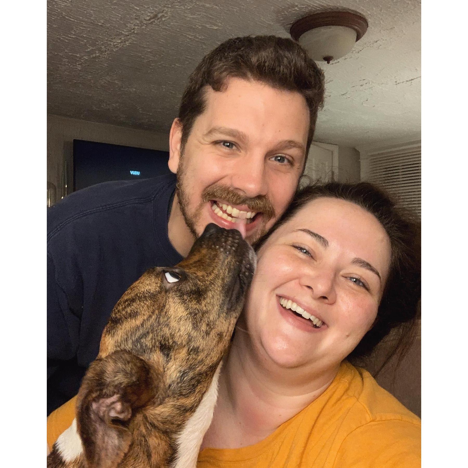 We moved in together 2 weeks before the pandemic started in March 2020. This was one week into lockdown - little did we know how long that would last!