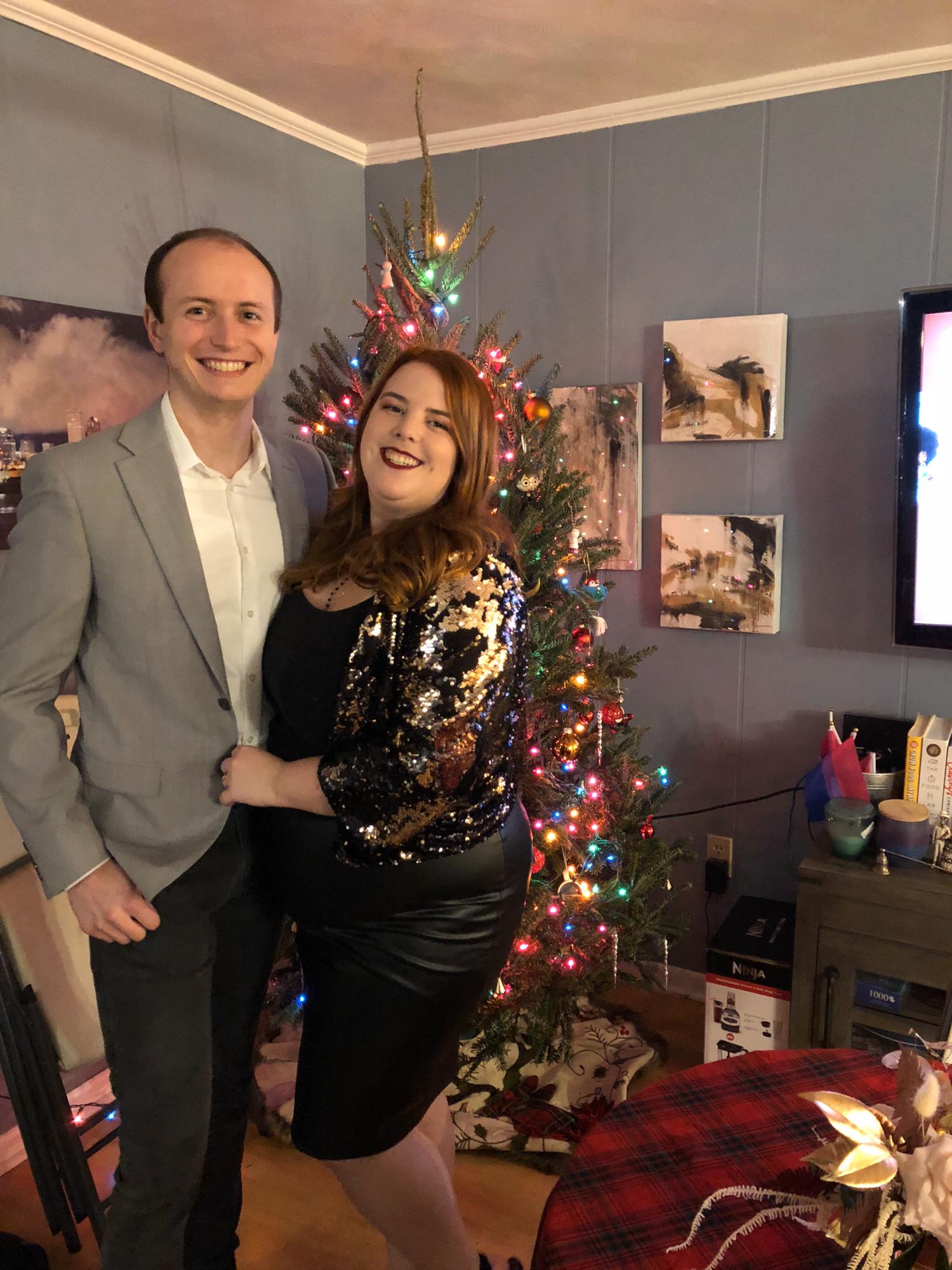 Our 1st Christmas as an engaged couple! We celebrated our engagement one year before we were originally were meant to tie the knot