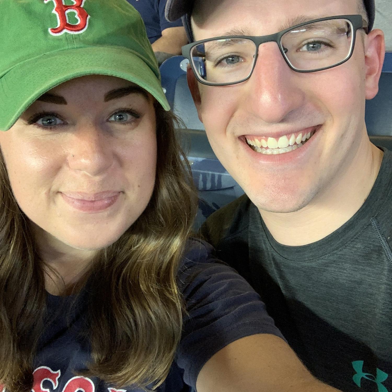 The first and only time Hannah got Daniel to wear a Red Sox hat. August 2019