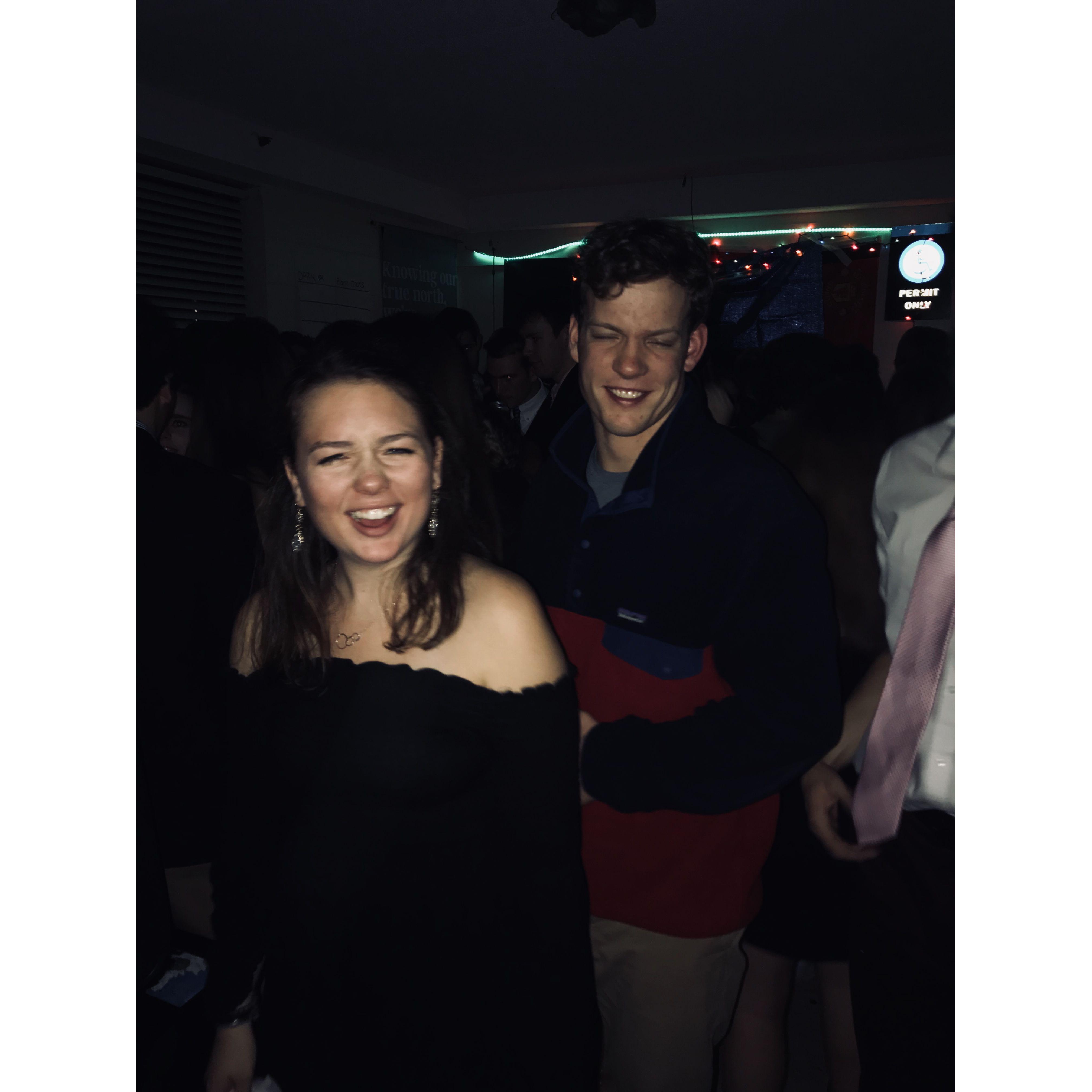 Our first photo together, Fall 2017