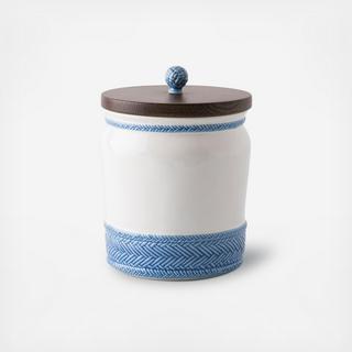 Le Panier Delft Canister with Wooden Lid