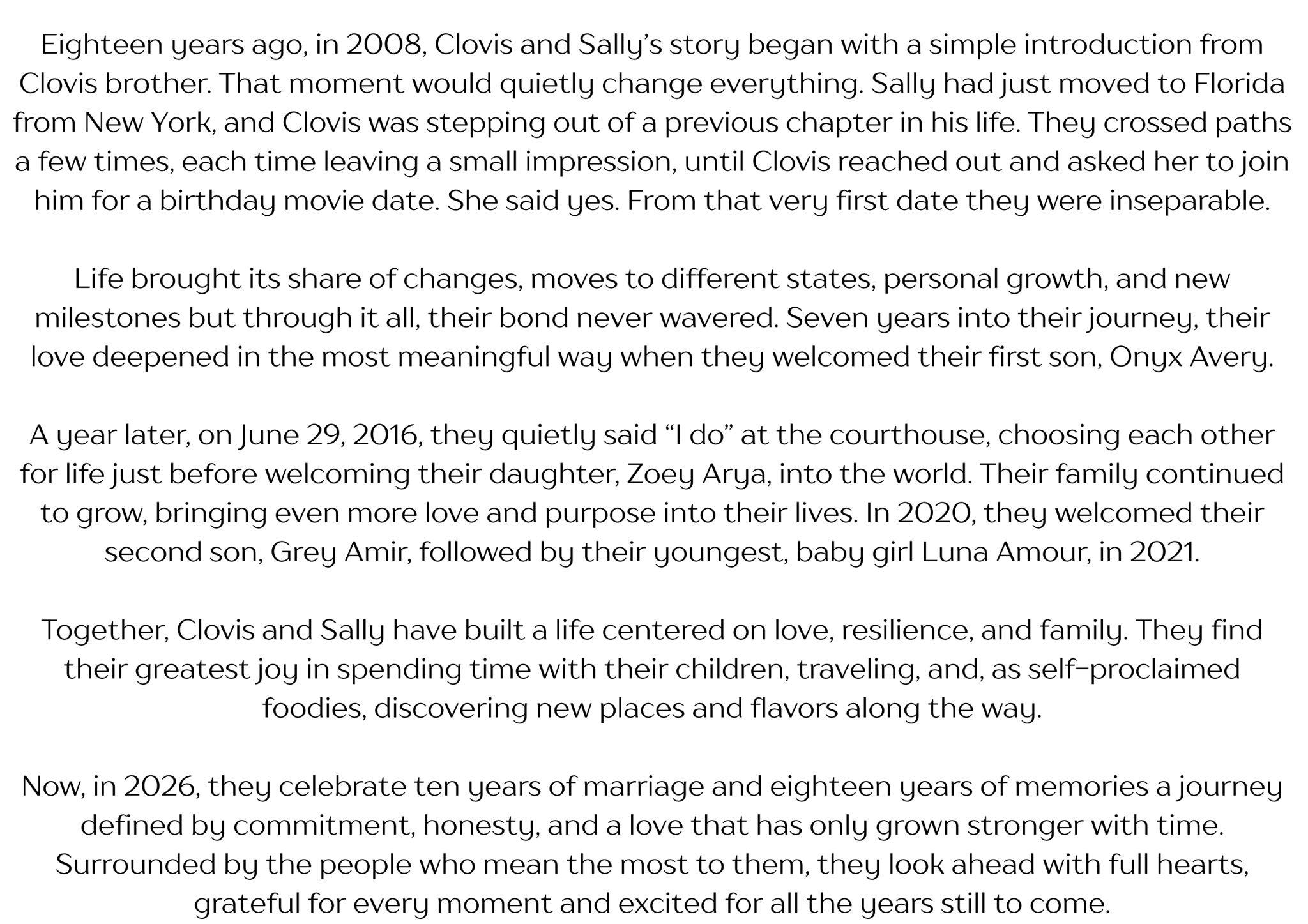 The Wedding Website of Sally Bonhomme and Clovis Bonhomme
