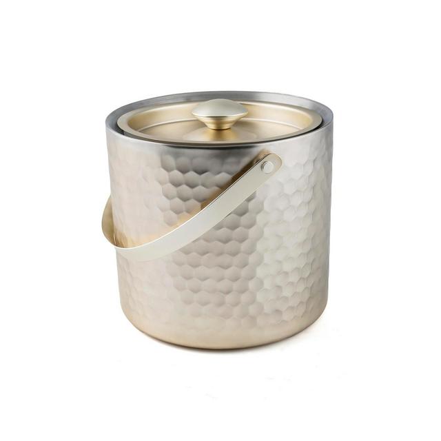 Thirstystone by Cambridge Champagne Gold Faceted Double Wall Ice Bucket