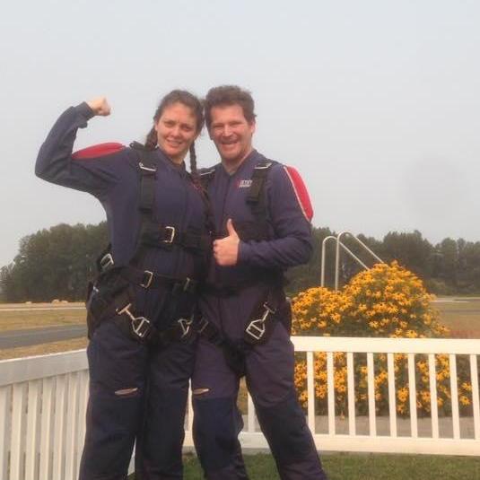 We went skydiving! Guess who would go again :-)