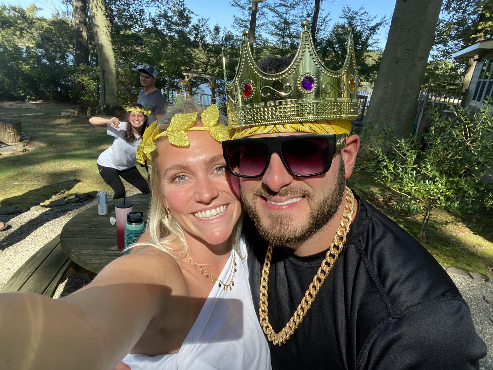 Sykora/Weick Family retreat beer Olympics!