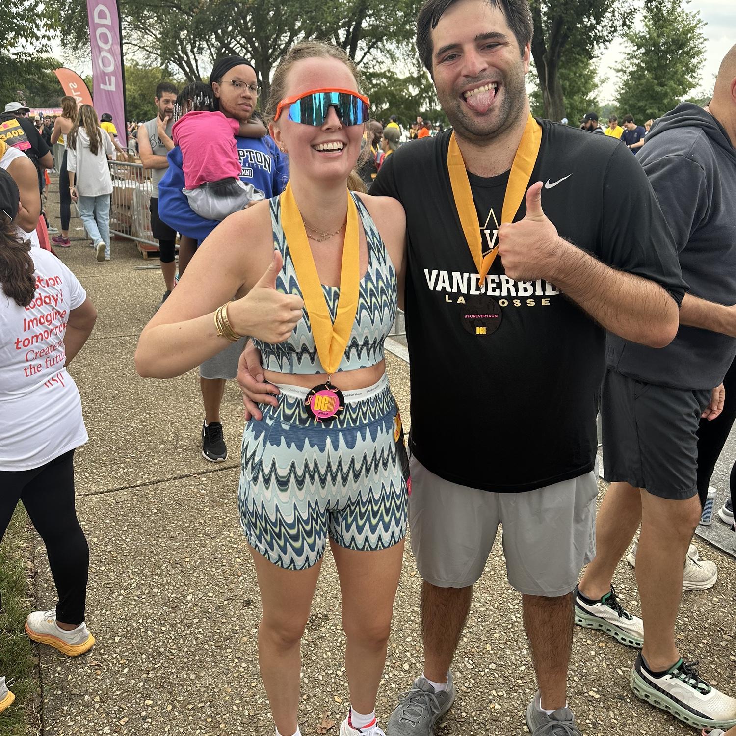 First (and likely last) 13.1 together (RIP Maria’s foot).