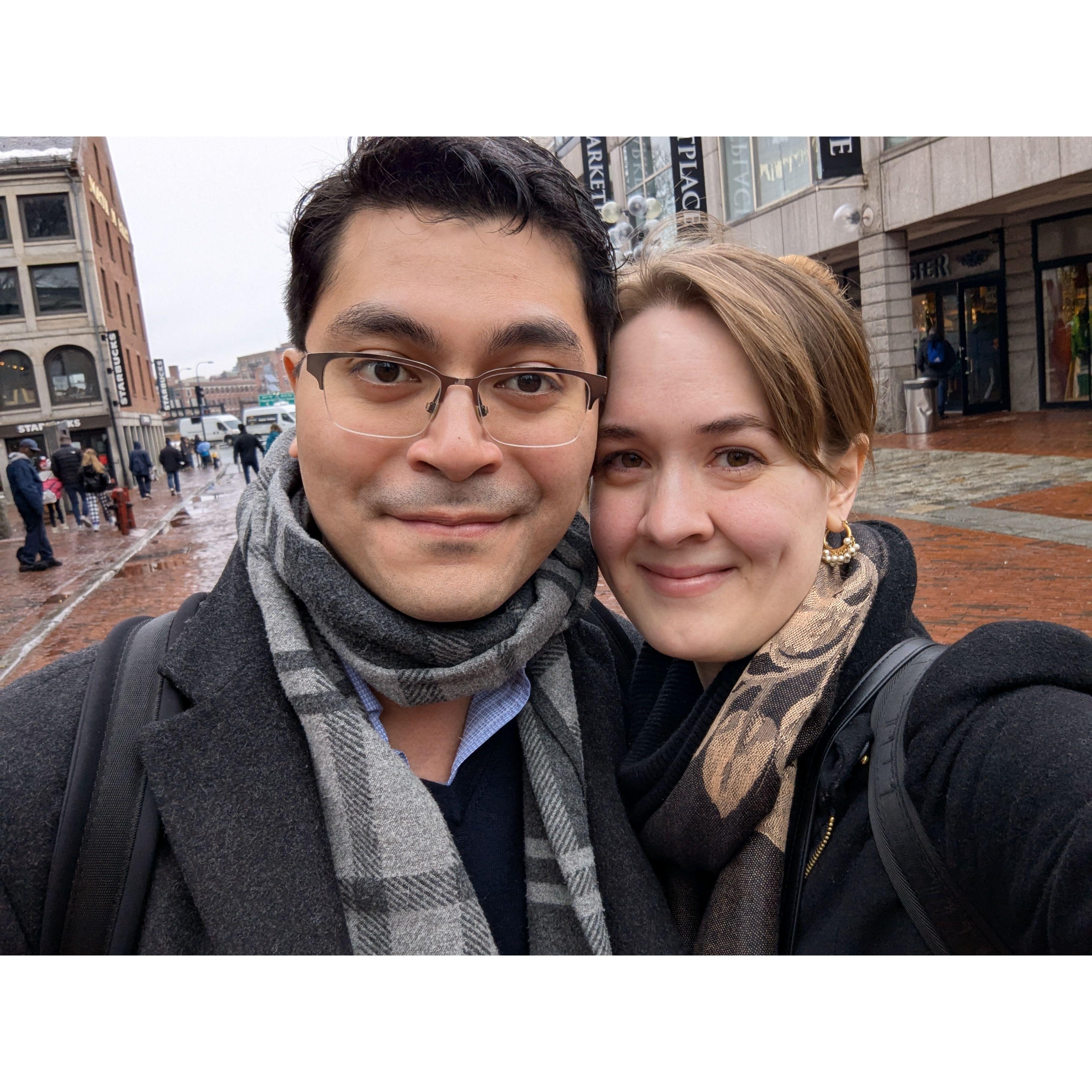 A pitstop in Boston.