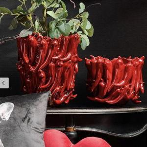 Chili Vase in Bordeaux Red - Large | Werner Voss