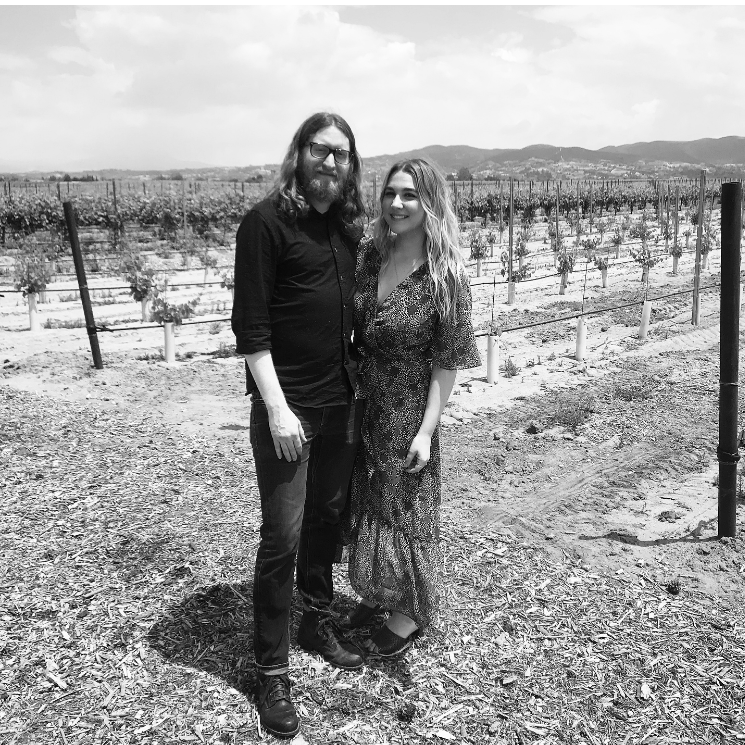 Our " We're Engaged and at a winery " photo