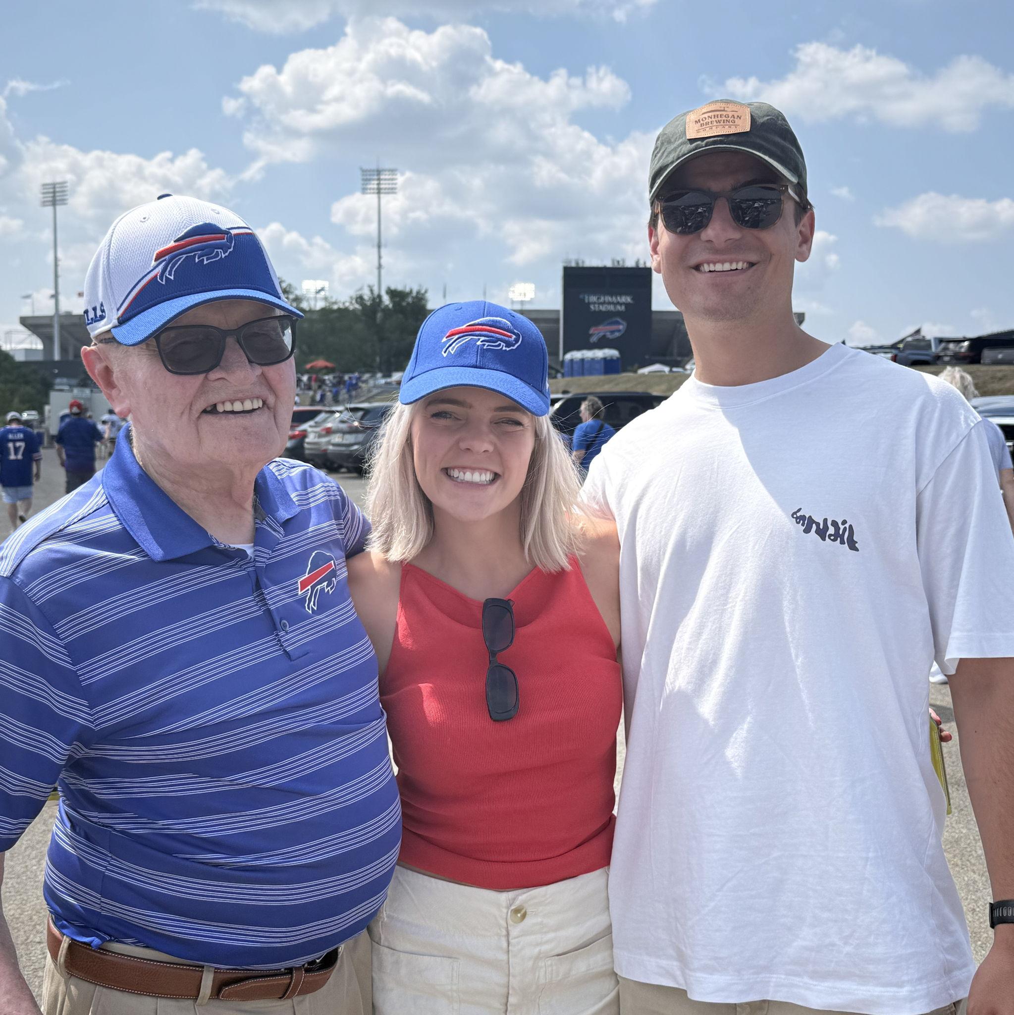 Bills game with Lauren's Grandpa