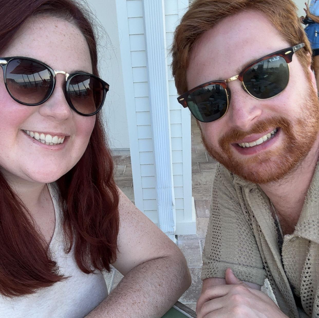 Just a few hours before we got engaged!