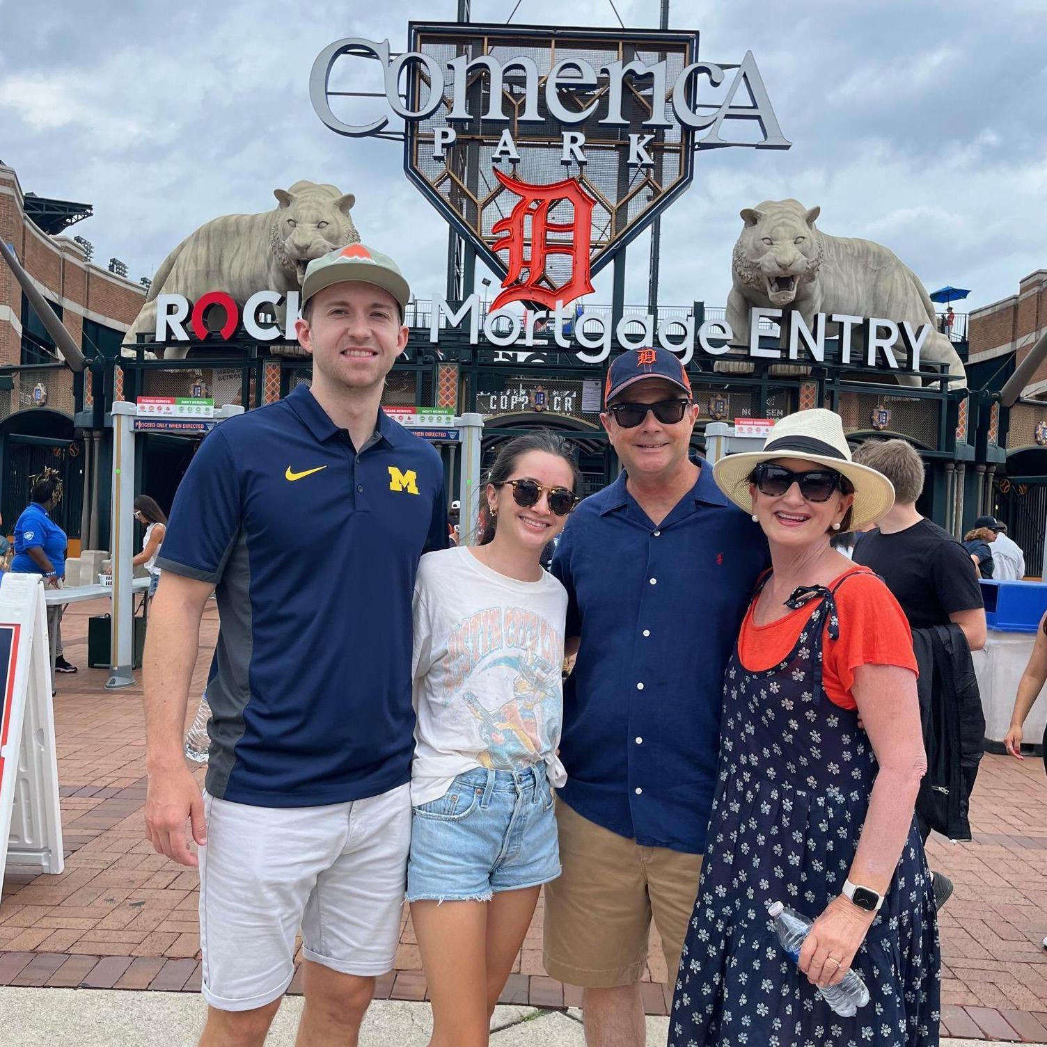 July 2022 | Alex meeting Maria's family in Detroit (Go Blue!)