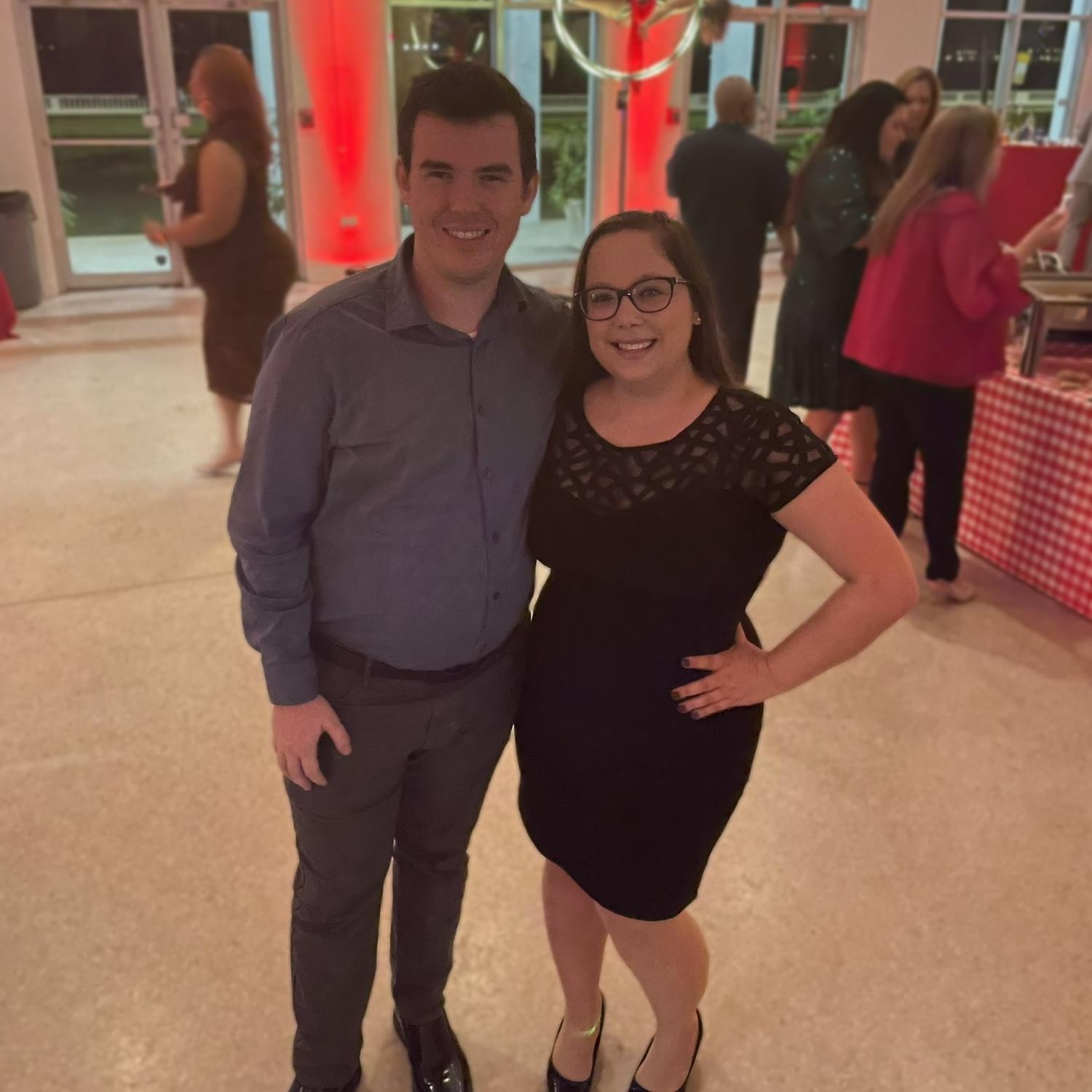 Alicia work holiday party December 2022