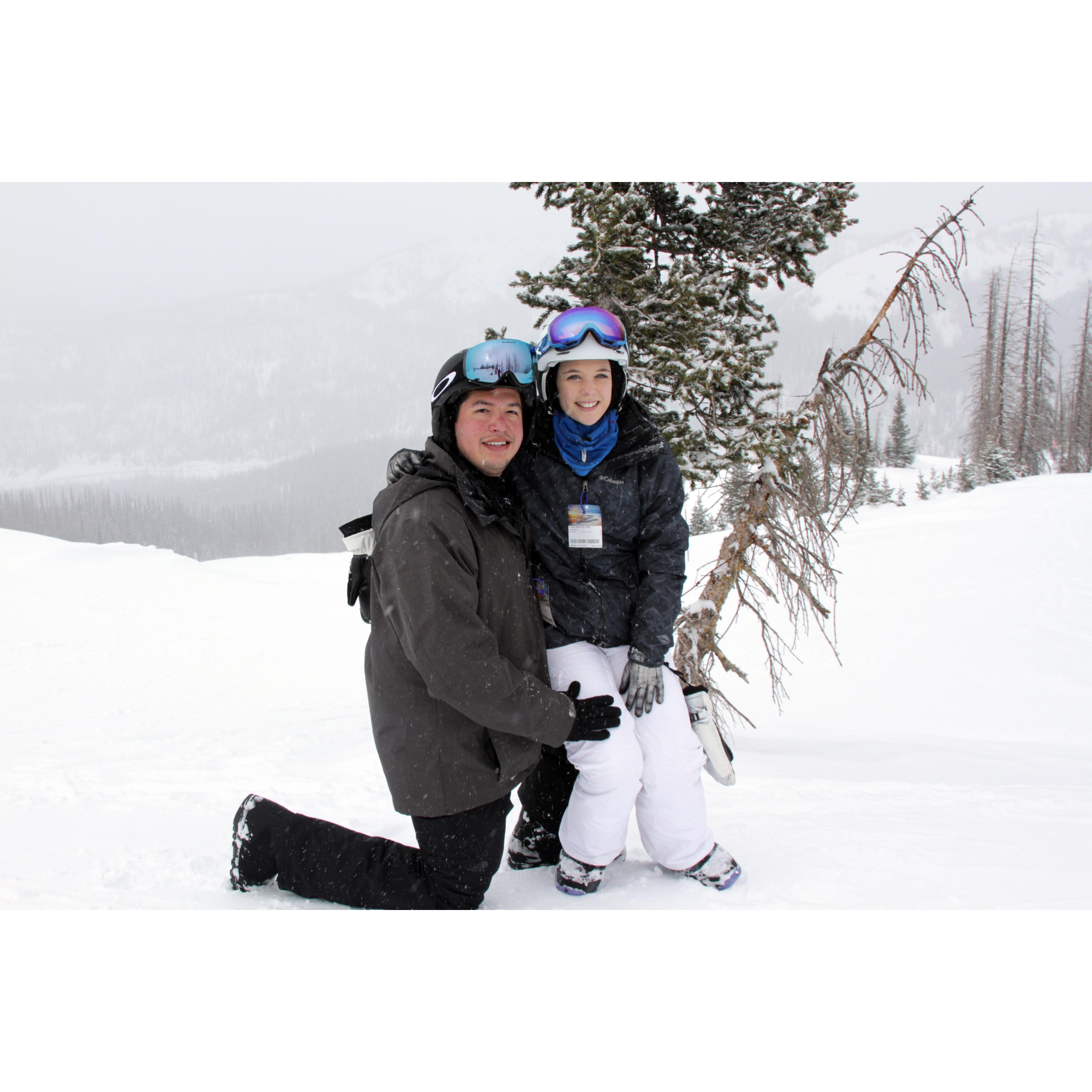 Moments before he asked the sweetest question!